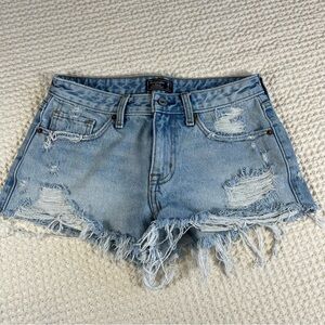 Abercrombie Low Rise Shorts Distressed Y2K